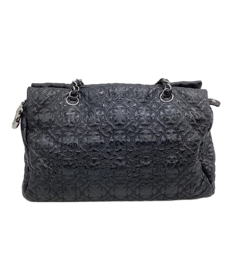 CHANEL CHAIN SHOULDER BAG: CHANEL Chain Shoulder Bag Brand: CHANEL Type: Handbag Material: none Color: Navy Size: H:19cm / W:31cm / D:11cm Accessories: None Accessories Notice: When purchasing pre-owned goods, pleas