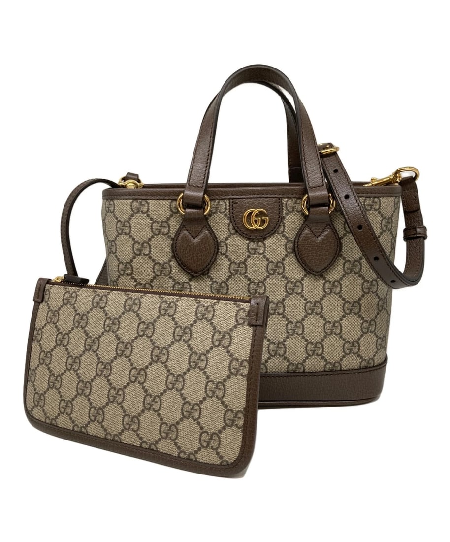 GUCCI GG PATTERN SHOULDER BAG - 2