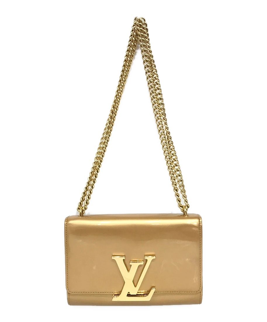 LOUIS VUITTON POCHETTE LOUISE MM CHAIN SHOULDER BAG: LOUIS VUITTON Pochette Louise MM Chain Shoulder Bag Brand: LOUIS VUITTON Type: Handbag Material: none Color: Mordre Size: H:16.0cm / W:21.0cm / D:2.0cm [ Handle size ] 31.0cm Accessories: None