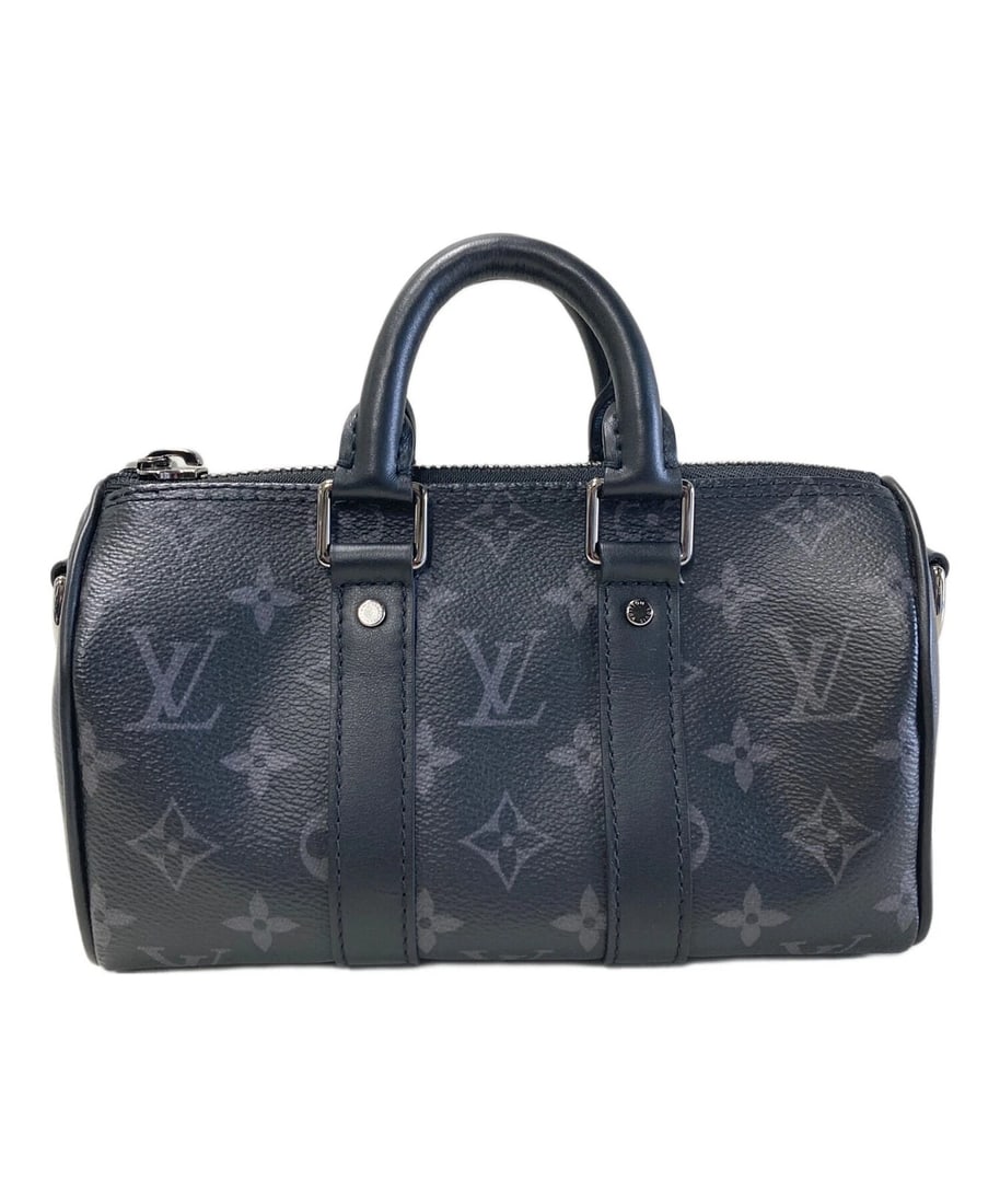LOUIS VUITTON ECLIPSE REVERSE KEEPALL XS SHOULDER BAG: LOUIS VUITTON Eclipse Reverse Keepall XS Shoulder Bag Brand: LOUIS VUITTON Type: Handbag Material: Leather Canvas Color: Black X Gray Size: H:12cm / W:21cm / D:9cm [ Handle size ] 8cm Accessories
