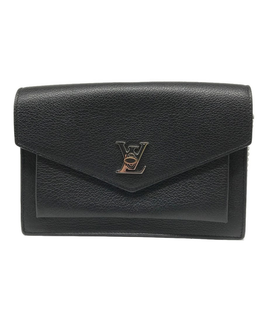 LOUIS VUITTON POCHETTE LOCKME CHAIN SHOULDER BAG: LOUIS VUITTON Pochette Lockme Chain Shoulder Bag Brand: LOUIS VUITTON Type: Handbag Material: none Color: Black Size: H:13.5cm / W:19cm / D:4cm Accessories: None Accessories Notice: When p