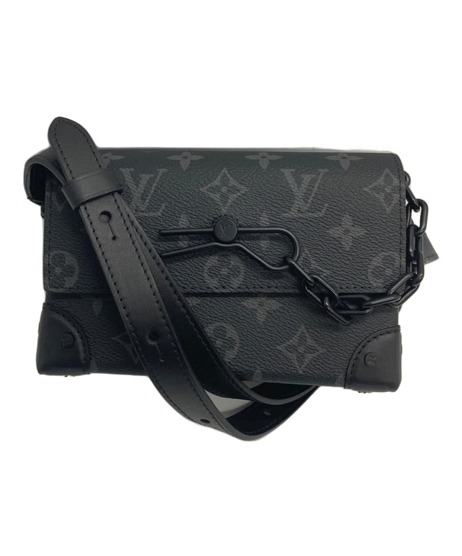 LOUIS VUITTON SHOULDER BAG: LOUIS VUITTON Shoulder Bag Brand: LOUIS VUITTON Type: Handbag Material: none Color: Black Size: H:11cm / W:17.5cm / D:6cm Accessories: None Accessories Notice: When purchasing pre-owned go