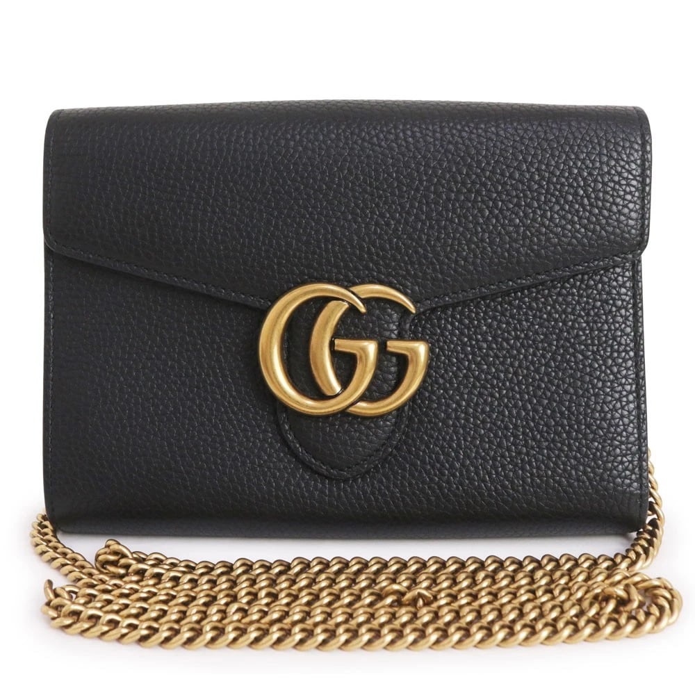 GUCCI GG MARMONT BLACK SHOULDER BAG (1 of 10)