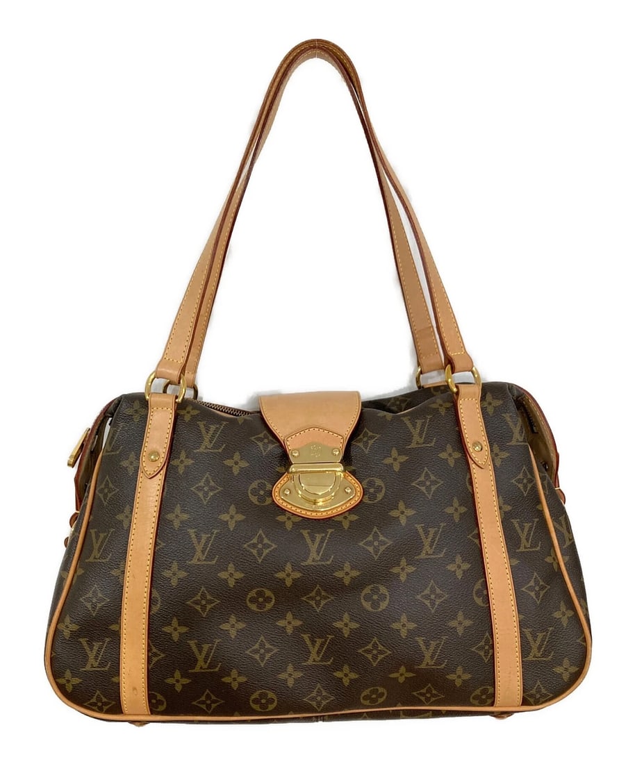 LOUIS VUITTON SHOULDER BAG: LOUIS VUITTON Shoulder Bag Brand: LOUIS VUITTON Type: Handbag Material: none Color: Brown Size: H:23.0cm / W:38.5cm / D:13.0cm [ Handle size ] 27.5cm Accessories: None Accessories Notice: