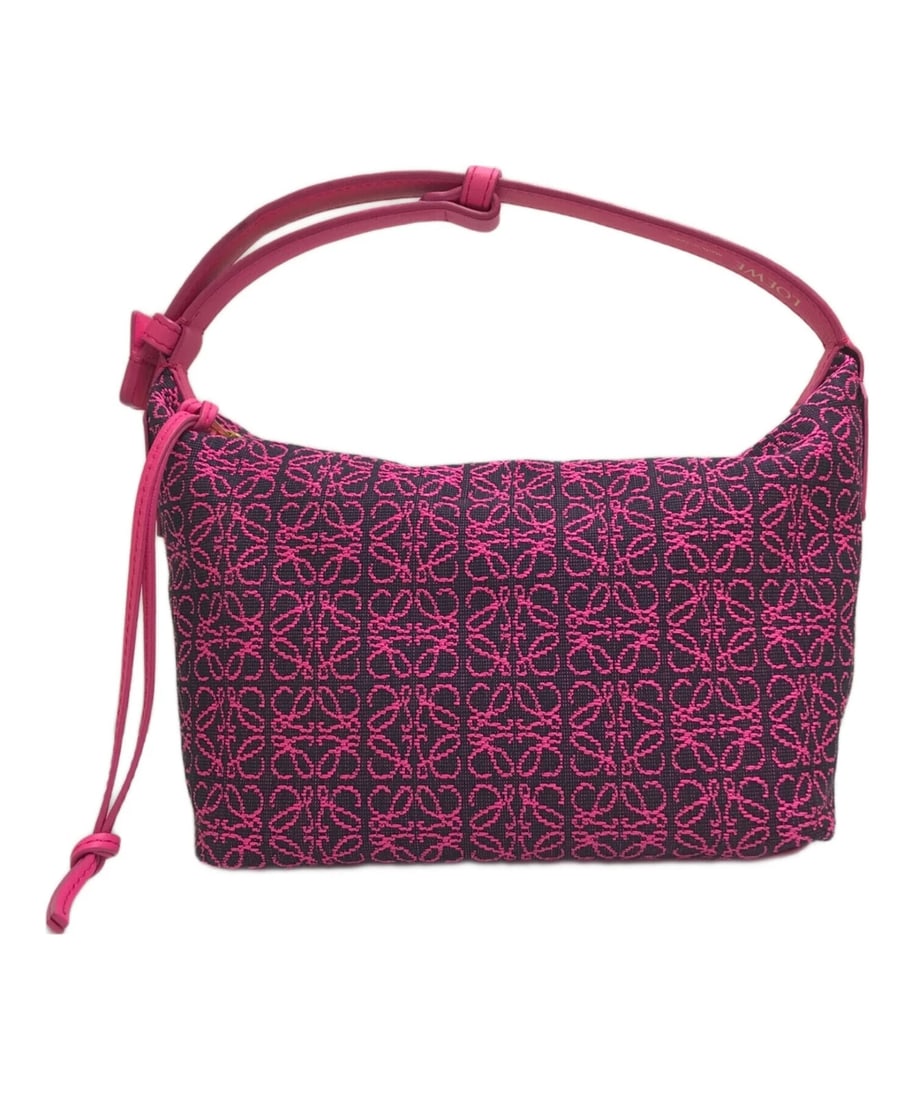 LOEWE CUBI BAG SMALL JACQUARD ANAGRAM: LOEWE Cubi Bag Small Jacquard Anagram Brand: LOEWE Type: Handbag Material: none Color: Pink Size: H:16cm / W:20cm / D:11cm [ Handle size ] 11cm Accessories: None Accessories Notice: When p