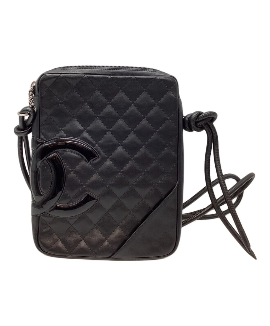 CHANEL CAMBON SHOULDER BAG: CHANEL Cambon Shoulder Bag Brand: CHANEL Type: Handbag Material: none Color: Black Size: H:24cm / W:18cm / D:3cm Accessories: None Accessories Notice: When purchasing pre-owned goods, plea