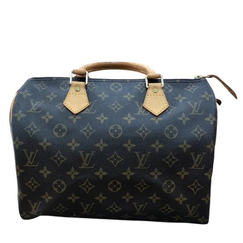 LOUIS VUITTON SPEEDY 30 BROWN GHW MONOGRAM CANVAS HANDBAG: Louis Vuitton Speedy 30 Brown GHW Monogram Canvas Handbag Brand: LOUIS VUITTON Type: Handbag Material: Monogram Canvas Color: Brown GD Hardware Size: W: 30cm / H: 26cm / D: 18cm Accessories: None