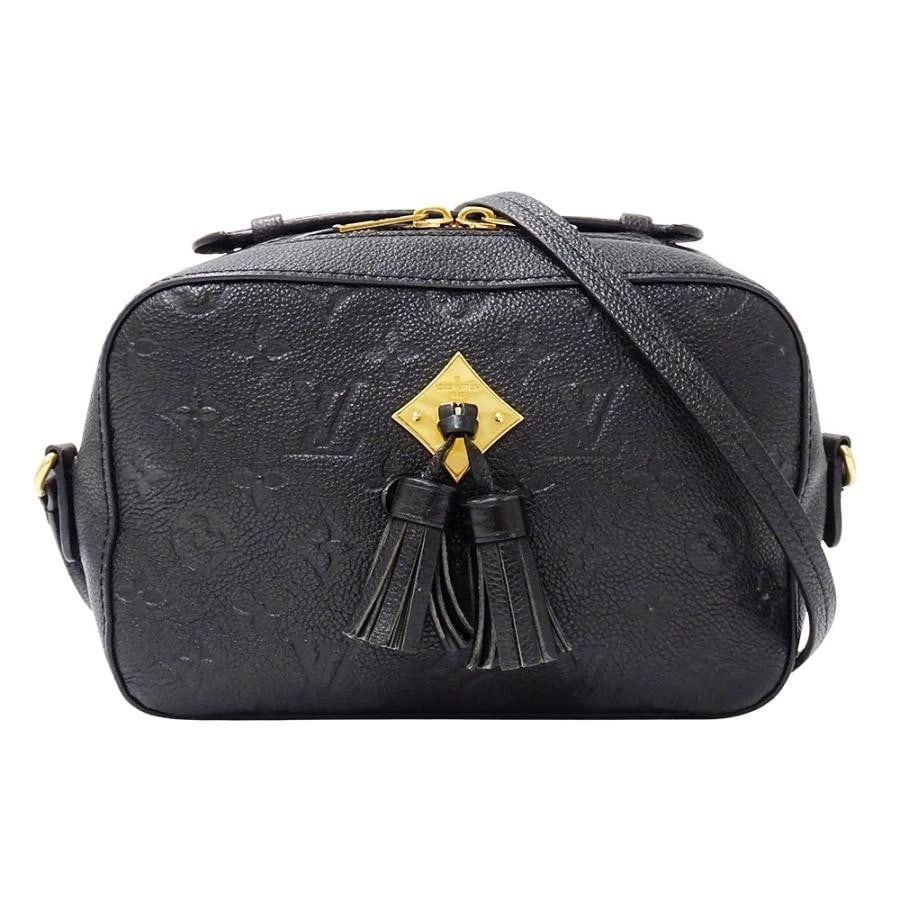 LOUIS VUITTON MONOGRAM EMPREINTE SAINTONGE SHOULDER BAG: Louis Vuitton Monogram Empreinte Saintonge Shoulder Bag Brand: Louis Vuitton Type: Handbag Material: Monogram Empreinte Color: Noir Size: W: 22cm / H: 15cm / D: 7cm / Handle: 12cm 
