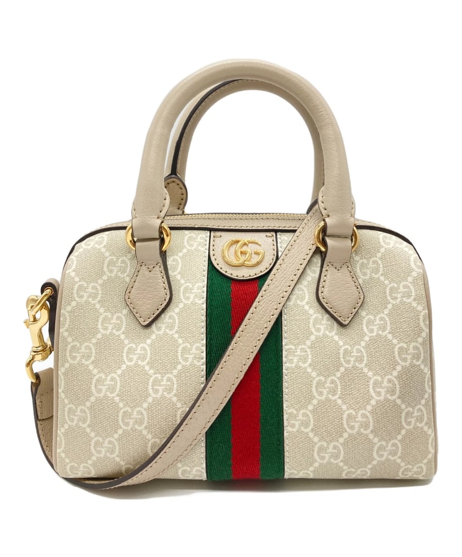 GUCCI OPHIDIA SHOULDER BAG: GUCCI Ophidia Shoulder Bag Brand: GUCCI Type: Handbag Material: none Color: Beige Size: H:13.5cm / W:20cm / D:11cm Accessories: None Accessories Notice: When purchasing pre-owned goods, pl