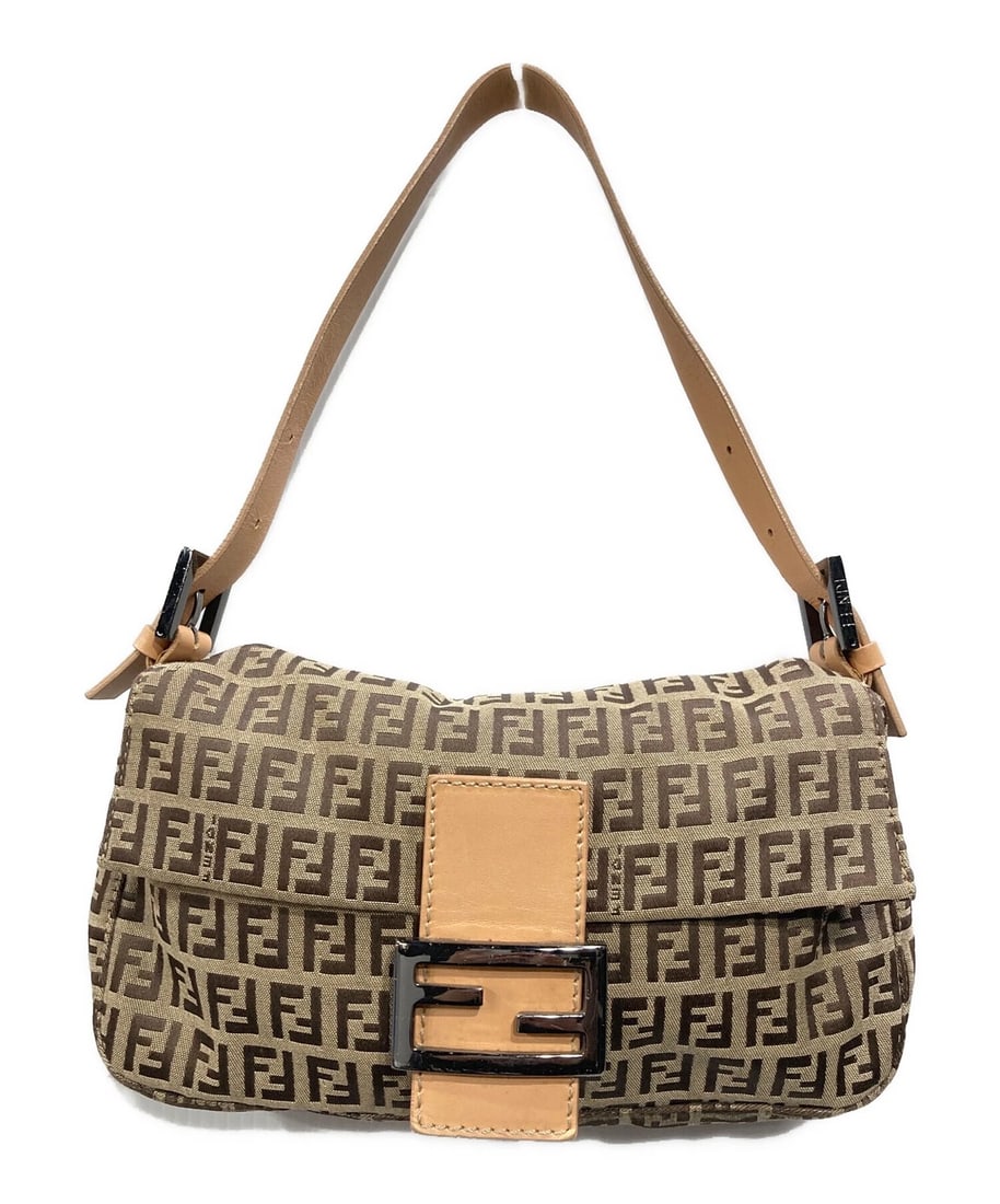 FENDI ONE SHOULDER BAG: FENDI One Shoulder Bag Brand: FENDI Type: Handbag Material: none Color: Brown Size: H:15cm / W:24.5cm / D:3.5cm Accessories: None Accessories Notice: When purchasing pre-owned goods, pleas
