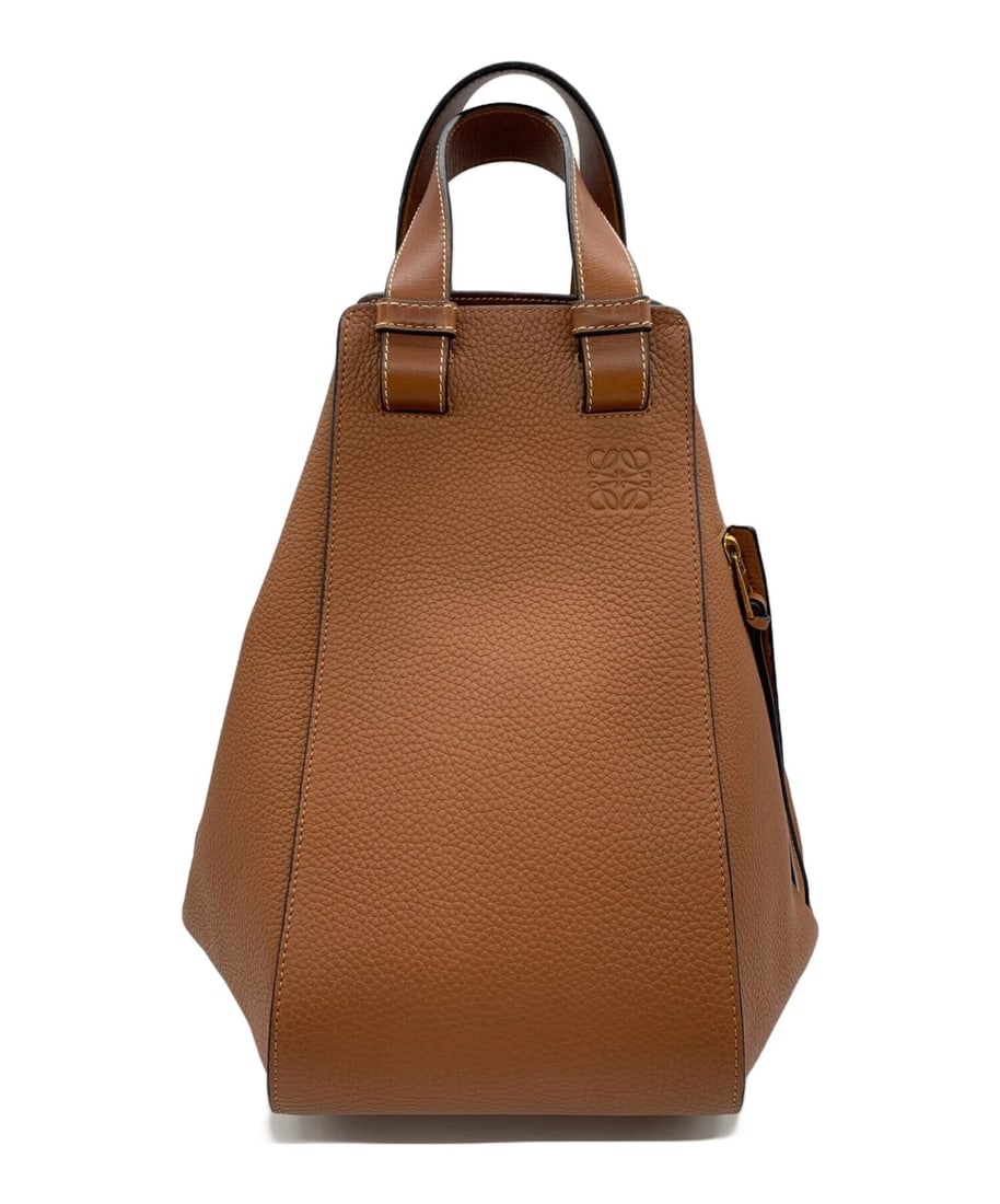 LOEWE HAMMOCK BAG: LOEWE Hammock Bag Brand: LOEWE Type: Handbag Material: none Color: Brown Size: H:32cm / W:32cm / D:30cm [ Handle size ] 9cm Accessories: None Accessories Notice: When purchasing pre-owned