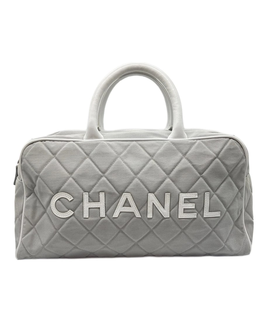 CHANEL BOWLING BAG: CHANEL Bowling Bag Brand: CHANEL Type: Handbag Material: none Color: Gray Size: H:23cm / W:37.5cm / D:11cm [ Handle size ] 11cm Accessories: None Accessories Notice: When purchasing pre-ow