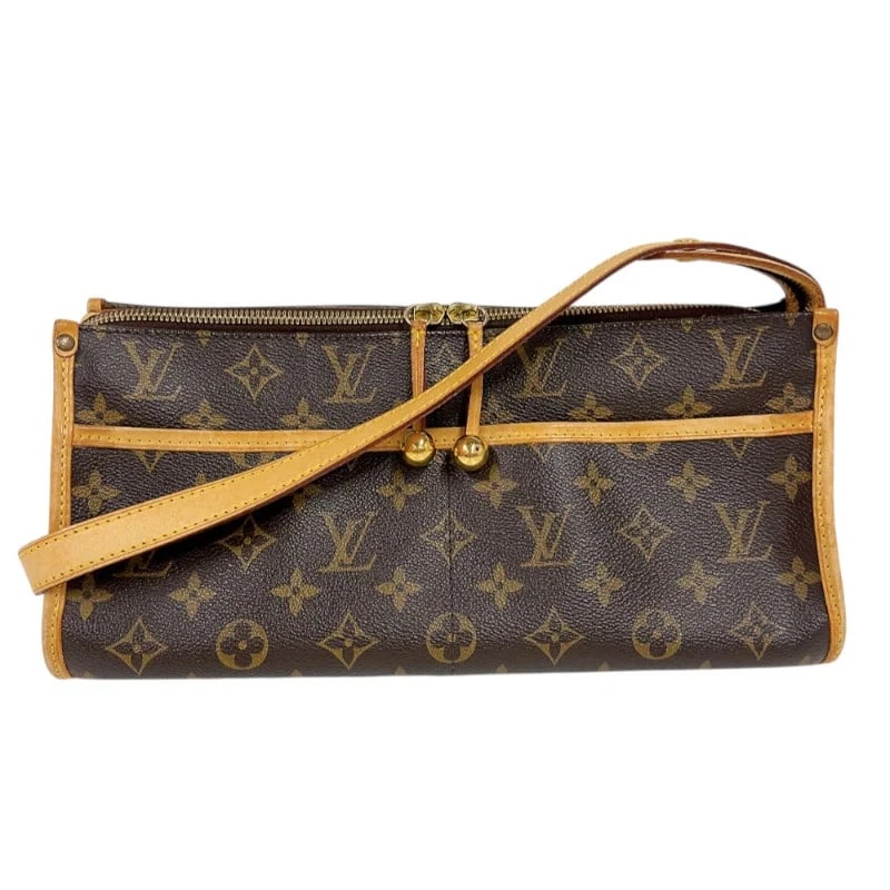 LOUIS VUITTON POPINCOURT LONG BROWN MONOGRAM SHOULDER BAG: LOUIS VUITTON Popincourt Long Brown Monogram Shoulder Bag Brand: LOUIS VUITTON Type: Handbag Material: Monogram Color: Brown Size: W: 31cm / H: 14cm / D: 14cm / Shoulder: 100-116cm Accessories: N