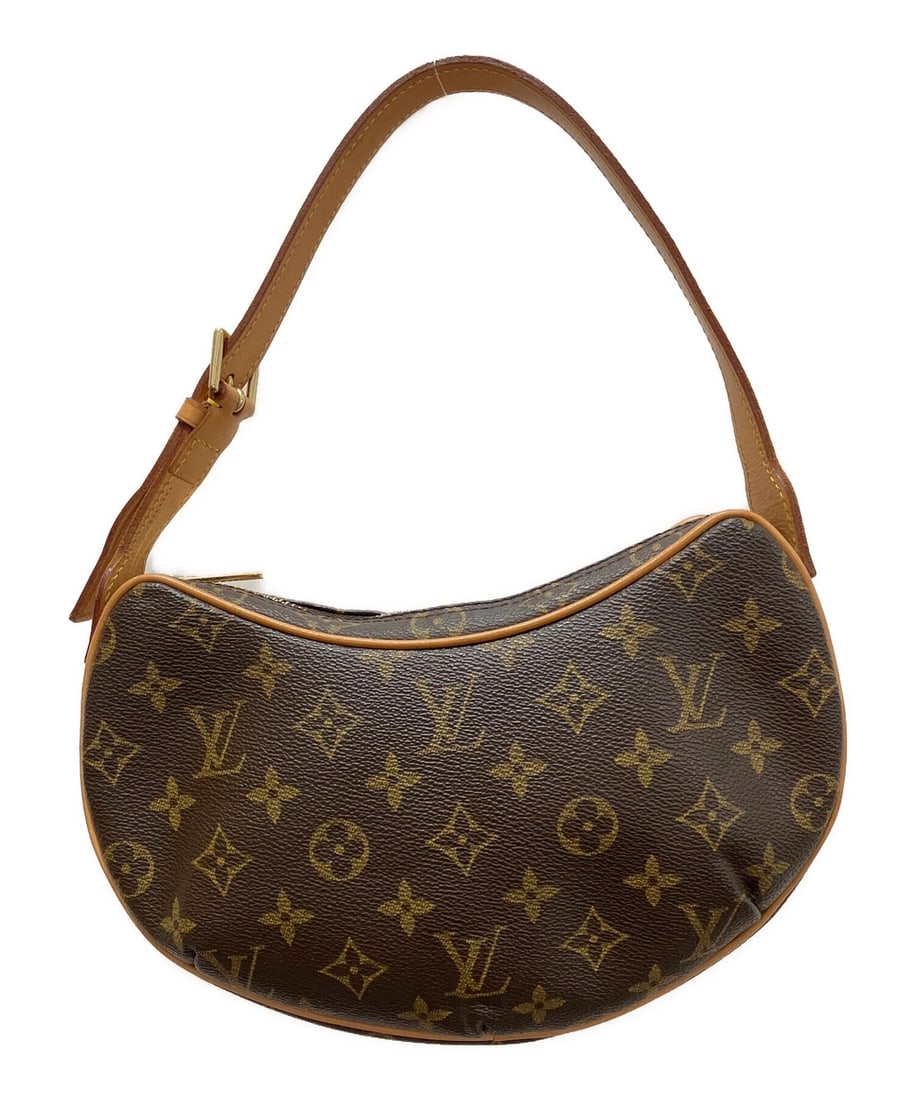LOUIS VUITTON POCHETTE CROISSANT SHOULDER BAG: LOUIS VUITTON Pochette Croissant Shoulder Bag Brand: LOUIS VUITTON Type: Handbag Material: none Color: Brown Size: H:17.0cm / W:25.5cm / D:3.0cm [ Handle size ] 15.5cm Accessories: None