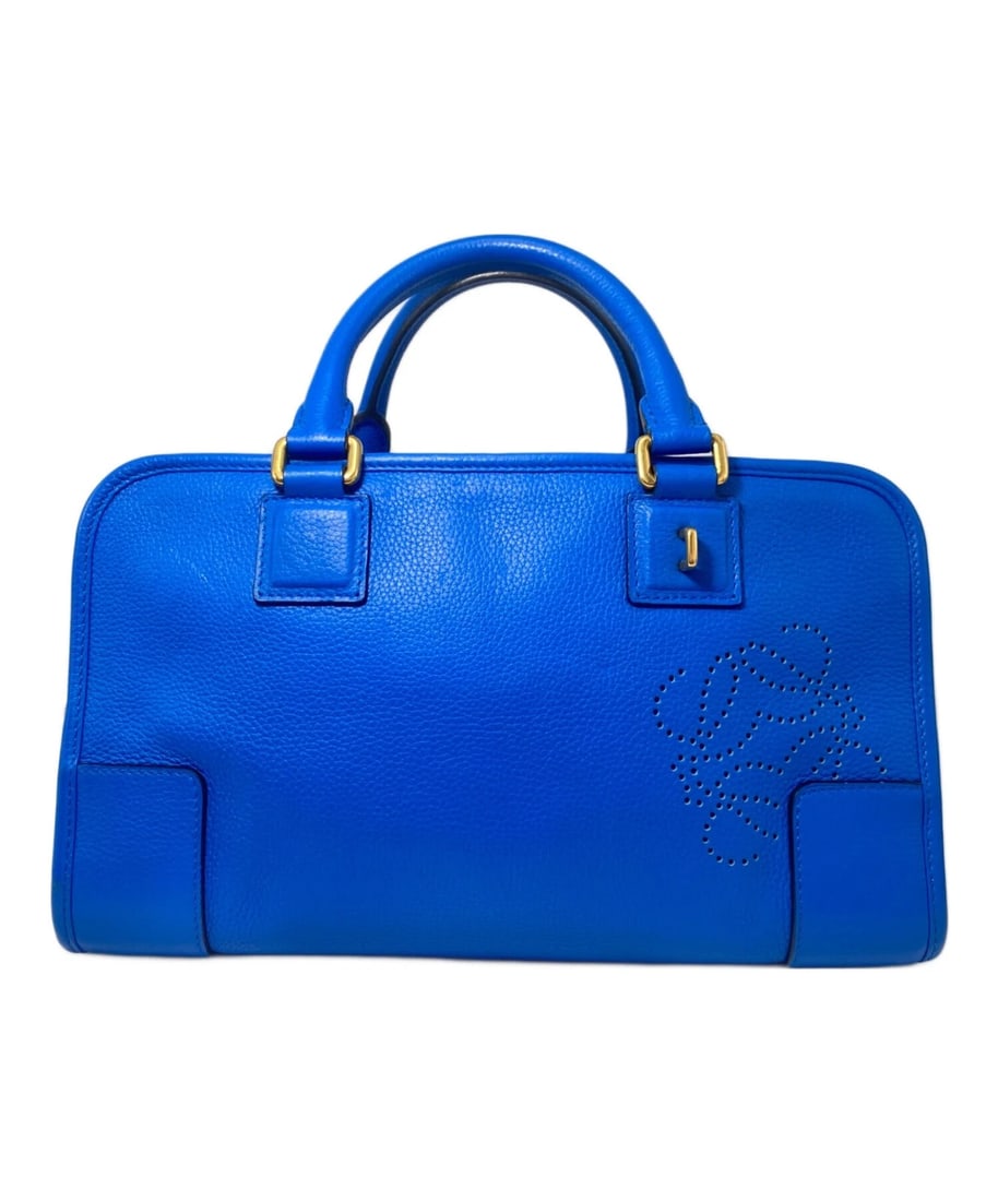 LOEWE AMAZONA 28: LOEWE Amazona 28 Brand: LOEWE Type: Handbag Material: none Color: Blue Size: H:17cm / W:29cm / D:9cm [ Handle size ] 9.5cm Accessories: None Accessories Notice: When purchasing pre-owned