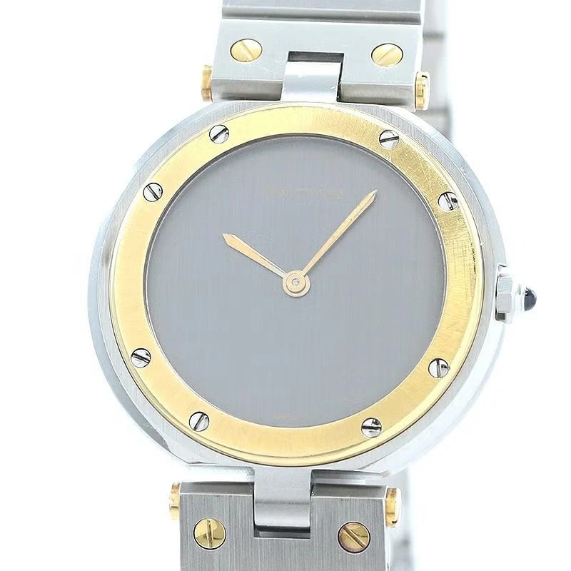 CARTIER SANTOS VENDÔME WATCH: Cartier Santos Vendôme WATCH Brand: CARTIER Type: Wrist watch Material: ss Color: Dial Color gray Size: [ Case size ] 32mm [ Arm circumference size ] 17.5cm Accessories: None Accessories N