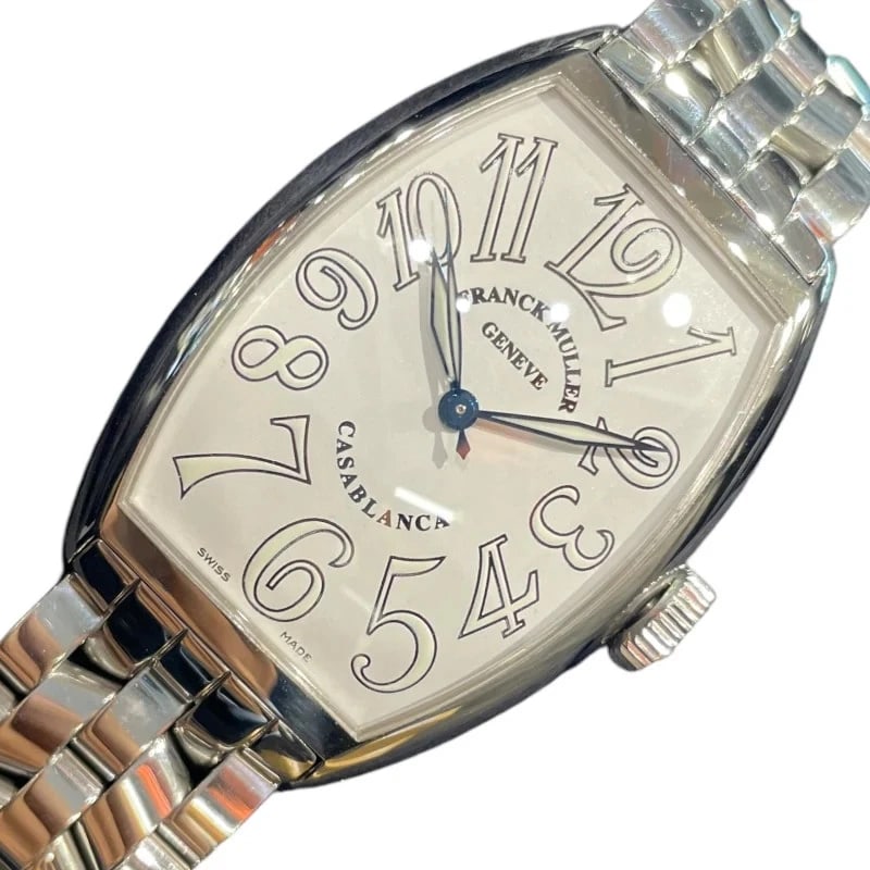 FRANCK MULLER WHITE WATCH: Franck Muller White WATCH Brand: FRANCK MULLER Type: Wrist watch Material: Stainless steel Color: Dial Color White/Stainless Steel Size: [ Case size ]45mm / Case shape: Square face Accessories: N