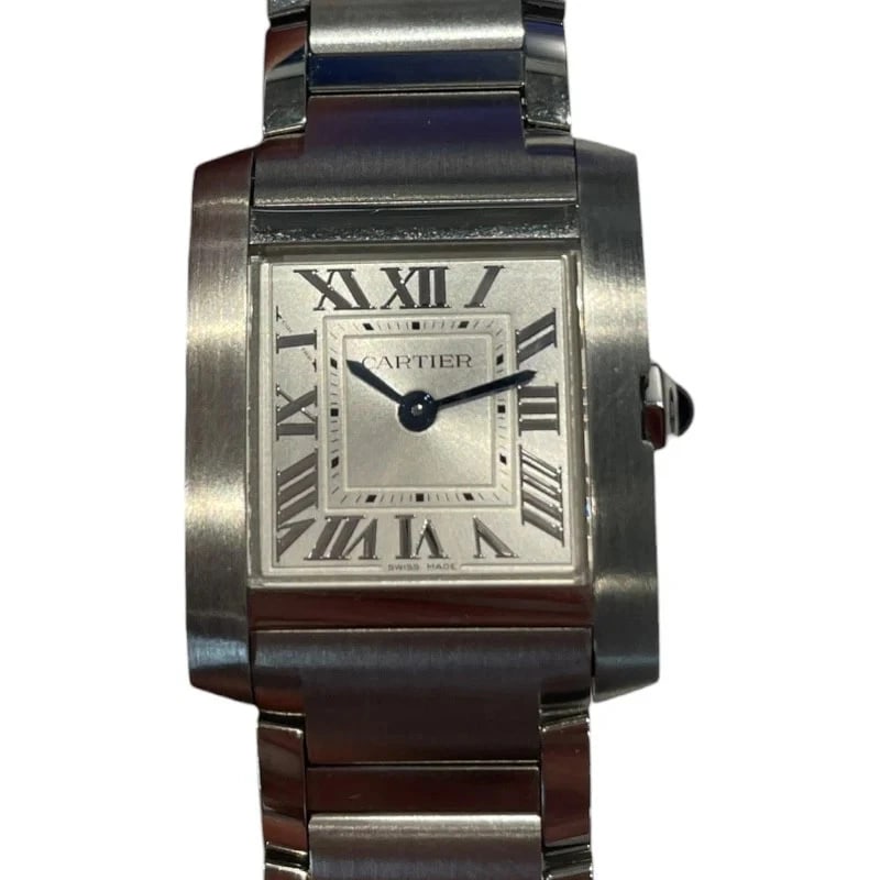 CARTIER TANK FRANÇAISE SS/YG WATCH: Cartier Tank Française SS/YG WATCH Brand: Cartier Type: Wrist watch Material: SS/YG Color: Dial Color Ivory Size: [ Case size ] 27mm / Case shape: Square face [ Arm circumference size ] 14cm Acc