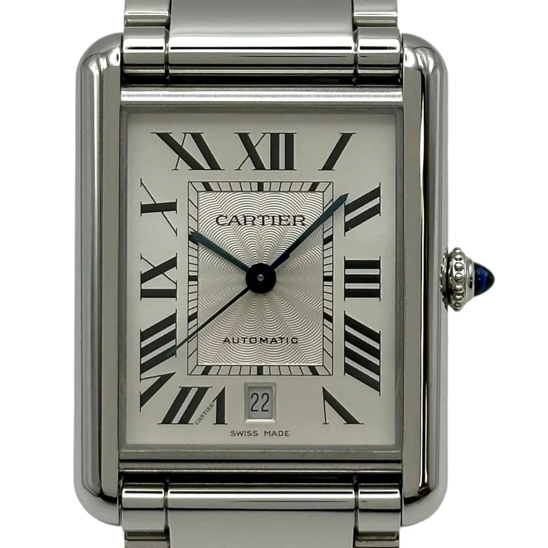 CARTIER TANK MUST SILVER: Cartier Tank Must Silver Brand: Cartier Type: Wrist watch Material: Stainless steel Color: Dial Color Silver Size: [ Case size ] / Case width: 31.0mm / Case height: 41.0mm / Case thickness: 8.2mm