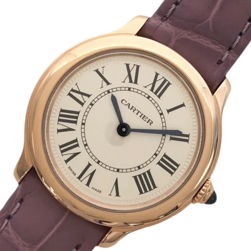 CARTIER RONDE LOUIS K18PG WATCH: Cartier Ronde Louis K18PG WATCH Brand: Cartier Type: Wrist watch Material: K18PG Color: Dial Color White Size: [ Case size ] 29mm / Case shape: Round face / Case width: 29mm / Case height: