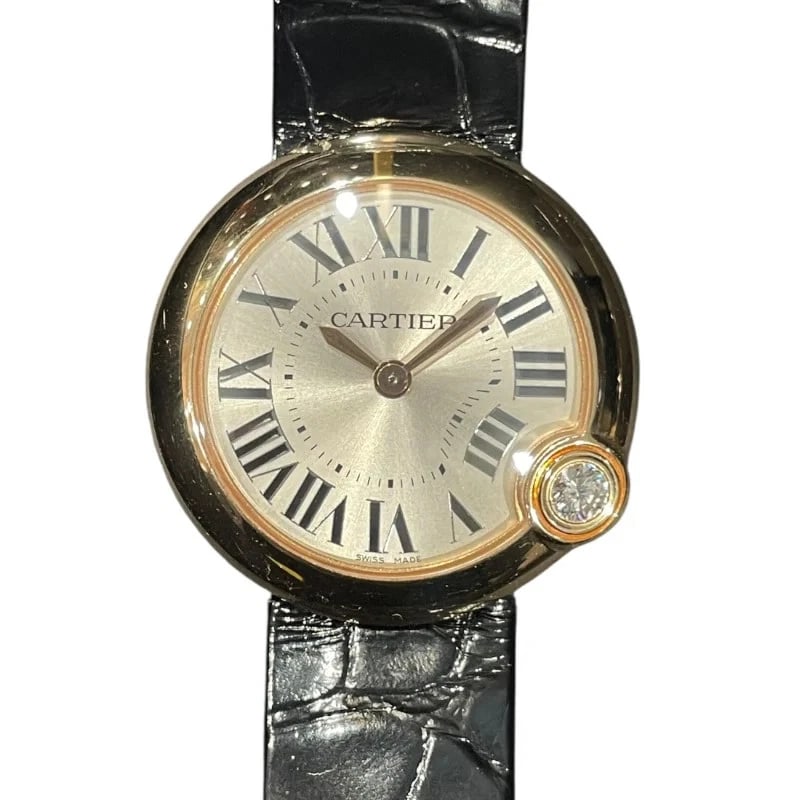 CARTIER BALLON BLANC SILVER K18PG WATCH: Cartier Ballon Blanc Silver K18PG WATCH Brand: Cartier Type: Wrist watch Material: K18PG Color: Dial Color Silver Size: [ Case size ] 29mm / Case shape: Round face Accessories: None