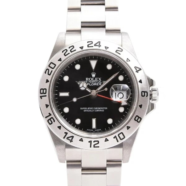 ROLEX BLACK WATCH: Rolex black WATCH Brand: ROLEX Type: Wrist watch Material: SS Color: Dial Color black Size: [ Case size (including crown) ] 42.3mm [ Band size (cm) ] 19cm Accessories: None Accessories Not