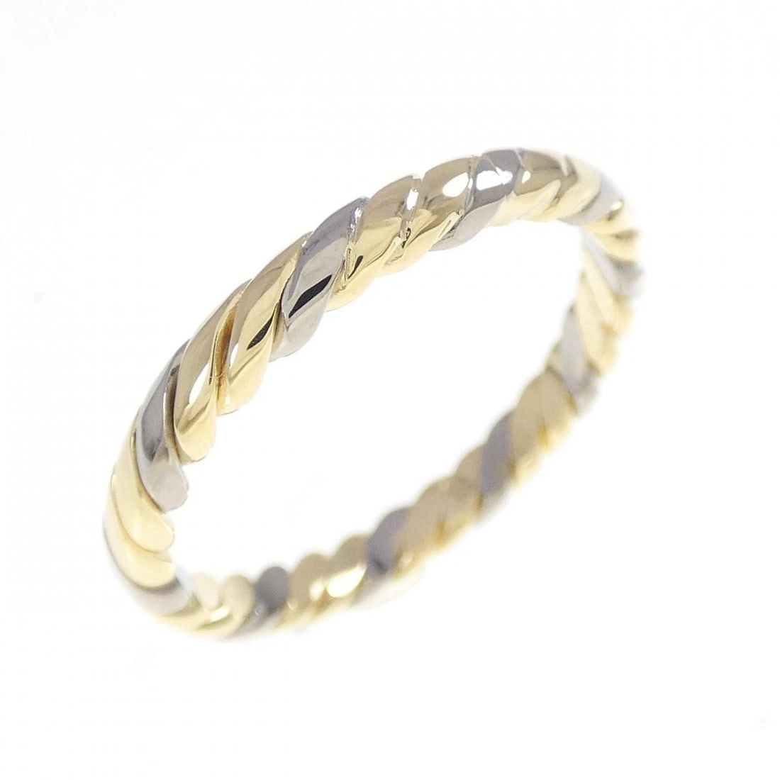 750YG/750WG RING: 750YG/750WG ring Brand: Unbranded Type: Ring Material: 750 yellow gold/750 white gold, Color: YG,WG Size: US 5 3/4 Accessories: None Accessories Notice: When purchasing pre-owned goods,