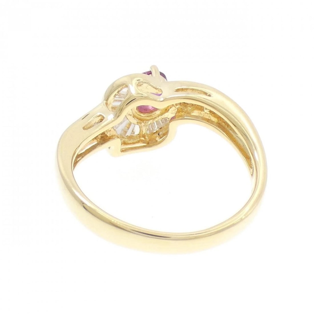 18K YELLOW GOLD RUBY RING - 3