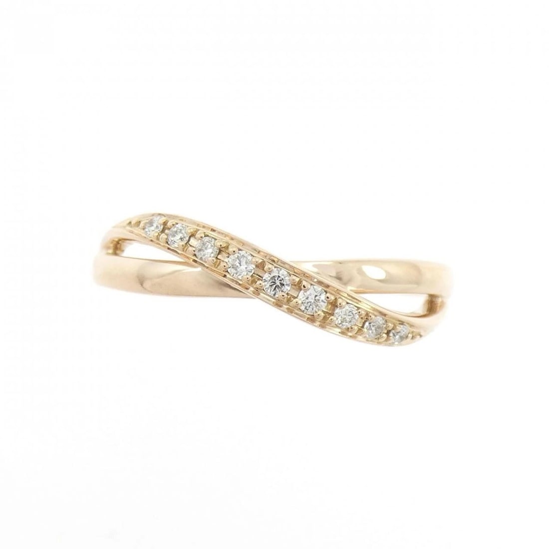 4°C DIAMOND RING: 4°C Diamond Ring Brand: 4? Type: 4°C Ring Material: K18 Pink Gold, Main Stone/Creation Natural Color: Pink Gold Size: US 5 1/4 Accessories: None Accessories Notice: When purchasing pre-own