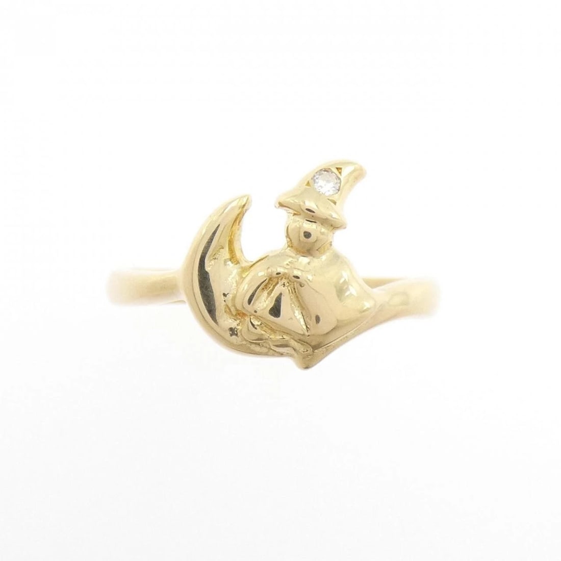 K18YG DIAMOND RING - 2