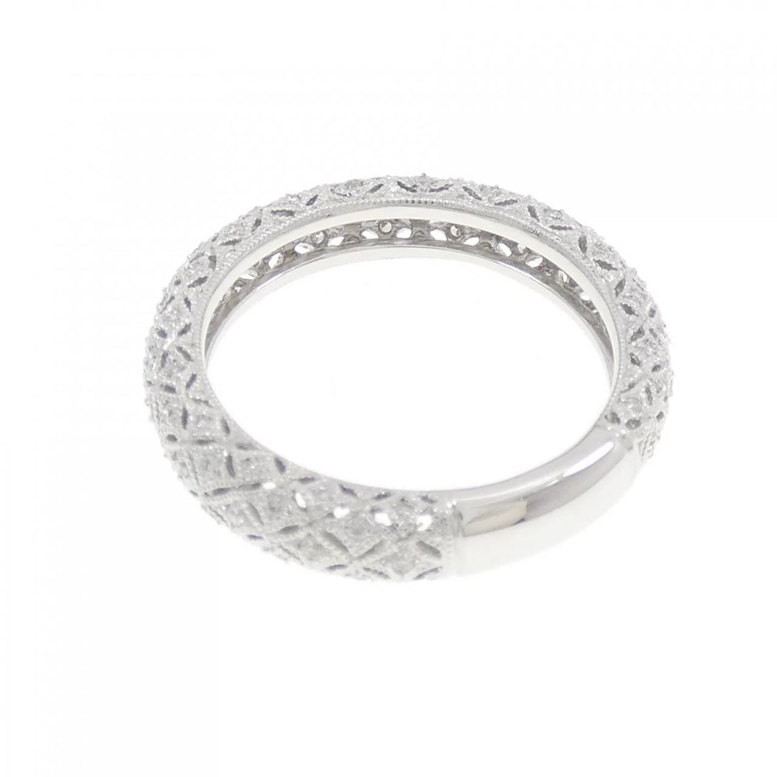 K18WG DIAMOND RING - 3