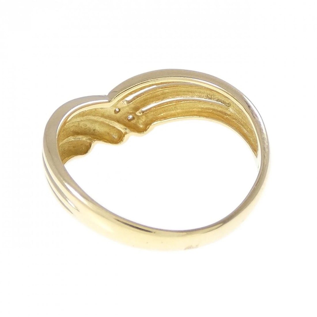 K18YG DIAMOND RING - 2