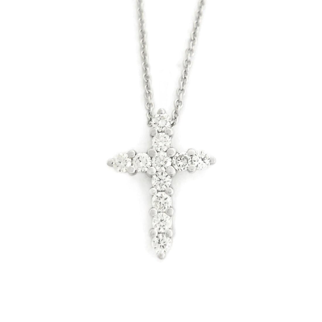 DIAMOND CROSS RELIGIOUS PENDANT NECKLACE (1 of 3)
