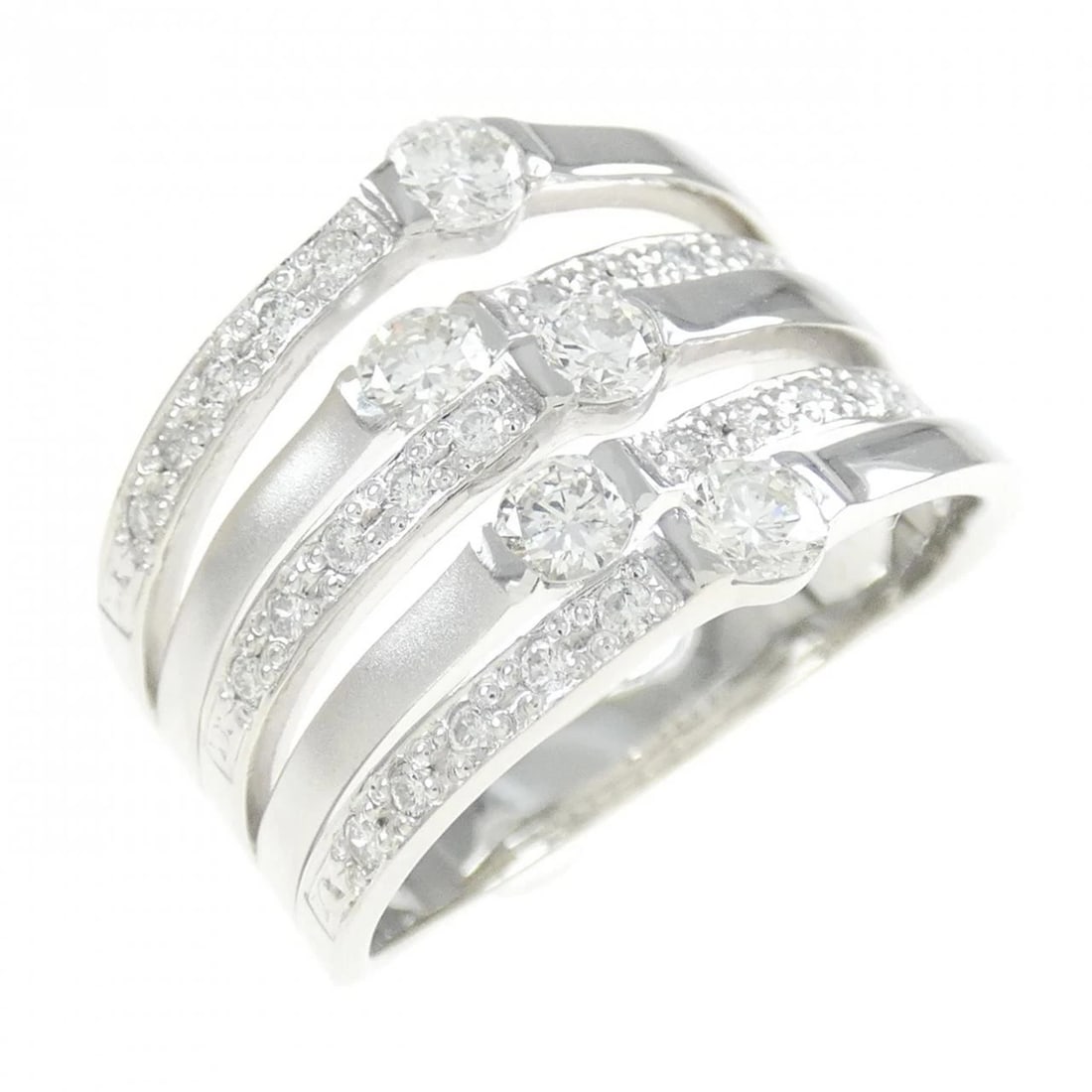 PT900 DIAMOND RING: PT900 Diamond Ring Brand: Unbranded Type: Diamond Ring Material: PT900, Color: platinum Size: US 6 1/2 Accessories: None Accessories Notice: When purchasing pre-owned goods, please refer t