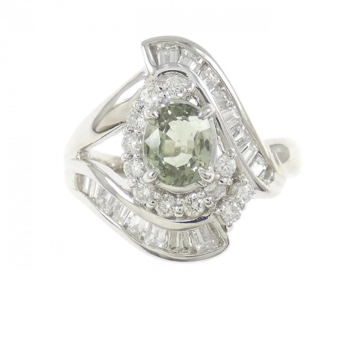 PT900 ALEXANDRITE RING - 2