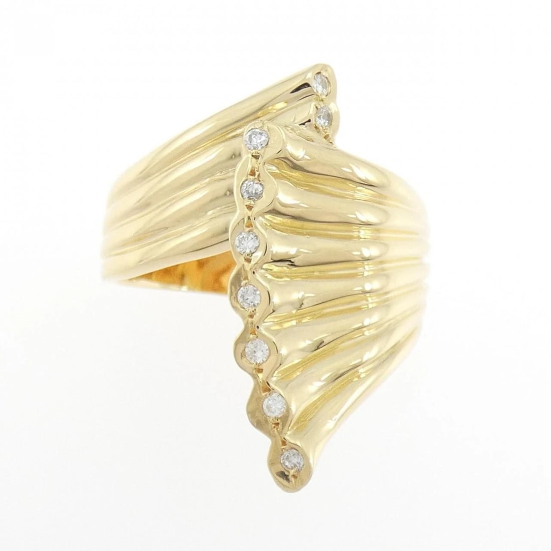 K18YG DIAMOND RING - 2