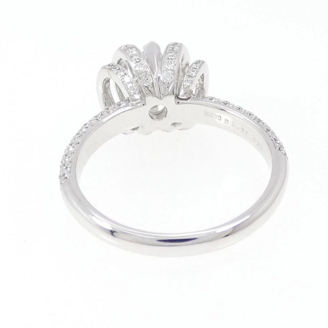 K18WG DIAMOND RING - 3