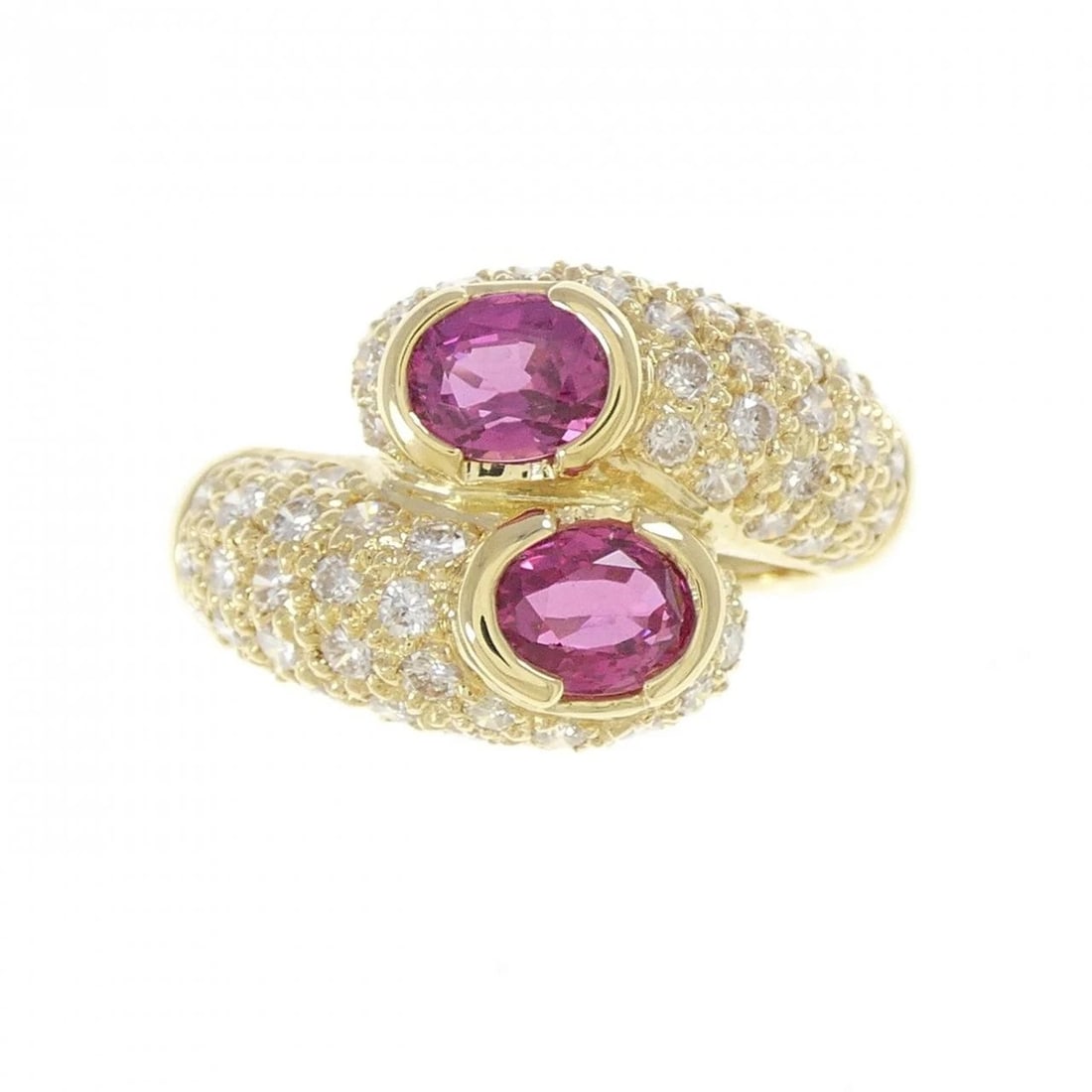 K18YG RUBY RING - 2