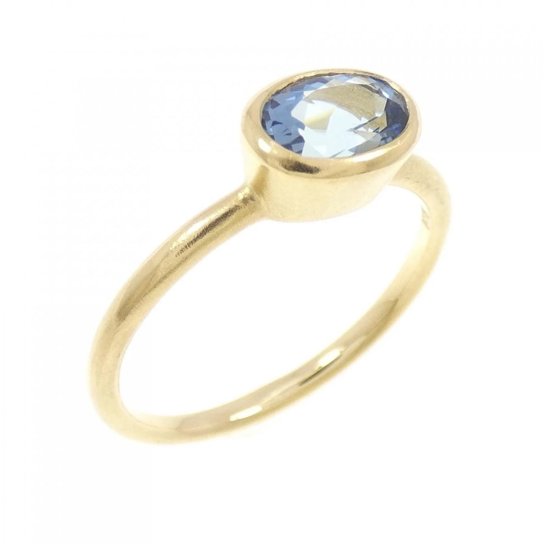 K18YG AQUAMARINE RING: K18YG Aquamarine Ring Brand: Unbranded Type: Aquamarine Ring Material: K18YG, Main Stone/Creation Aquamarine Color: yellow Size: US 6 1/4 Accessories: None Accessories Notice: When purchasing