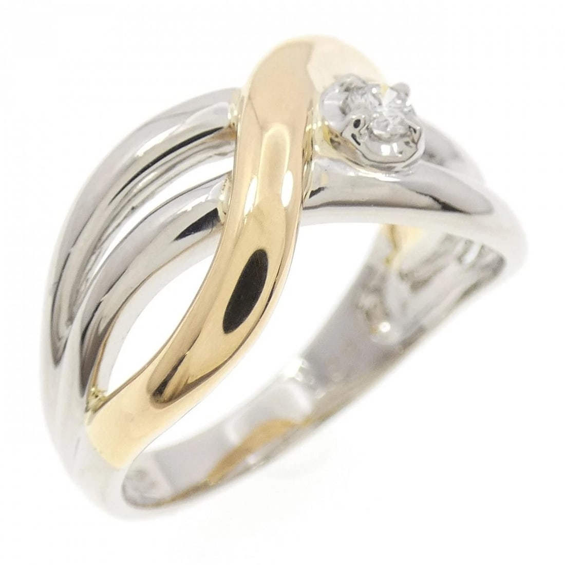 K18YG/PT900 DIAMOND RING: K18YG/PT900 Diamond Ring Brand: Unbranded Type: Diamond Ring Material: K18YG/PT900, Color: yellow Size: US 6 1/4 Accessories: None Accessories Notice: When purchasing pre-owned goods, plea