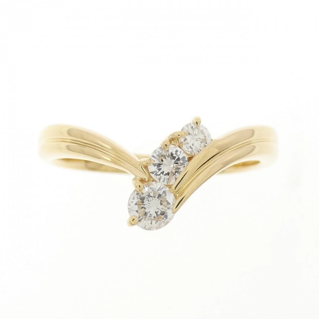 K18YG DIAMOND RING - 2