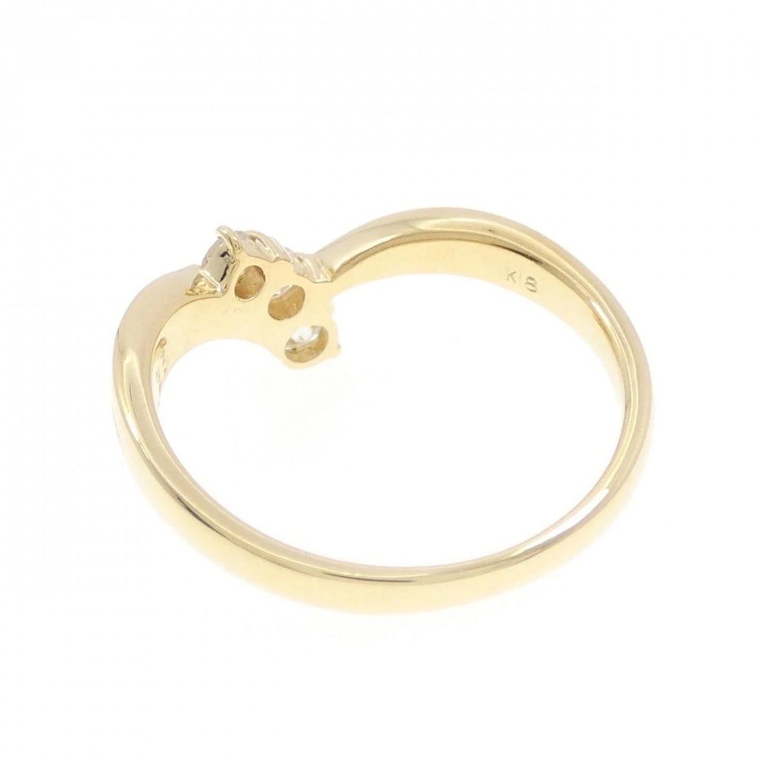 K18YG DIAMOND RING - 3