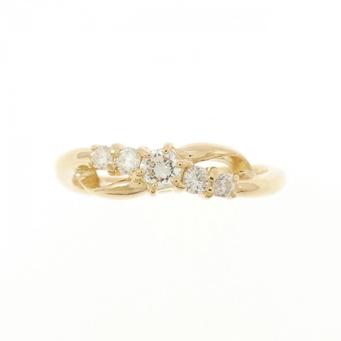 K18YG DIAMOND RING - 2