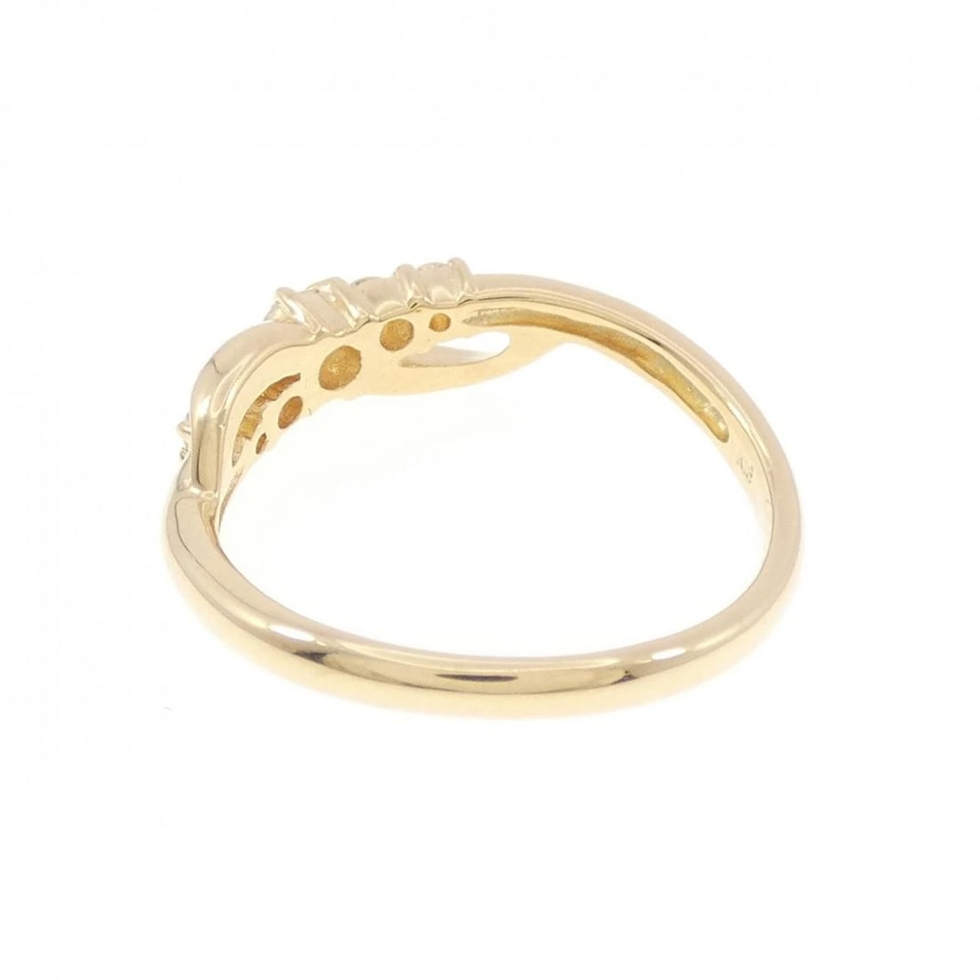 K18YG DIAMOND RING - 3