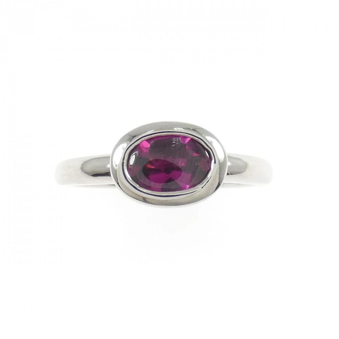 PT900 GARNET RING - 2