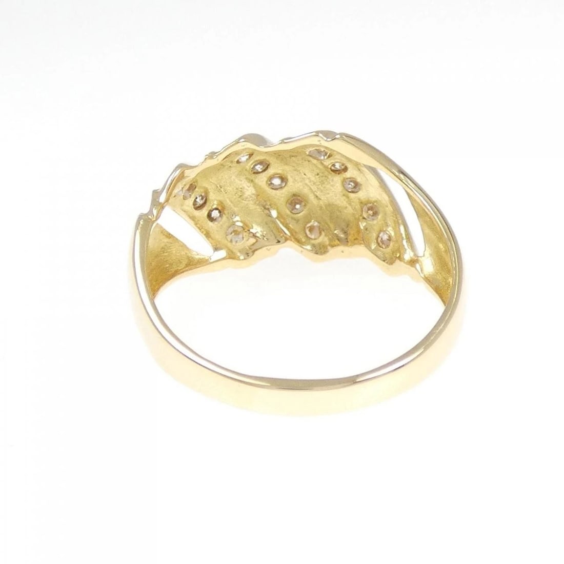 K18YG DIAMOND RING - 3