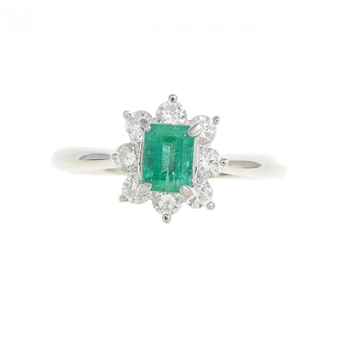 PT900 EMERALD RING - 2