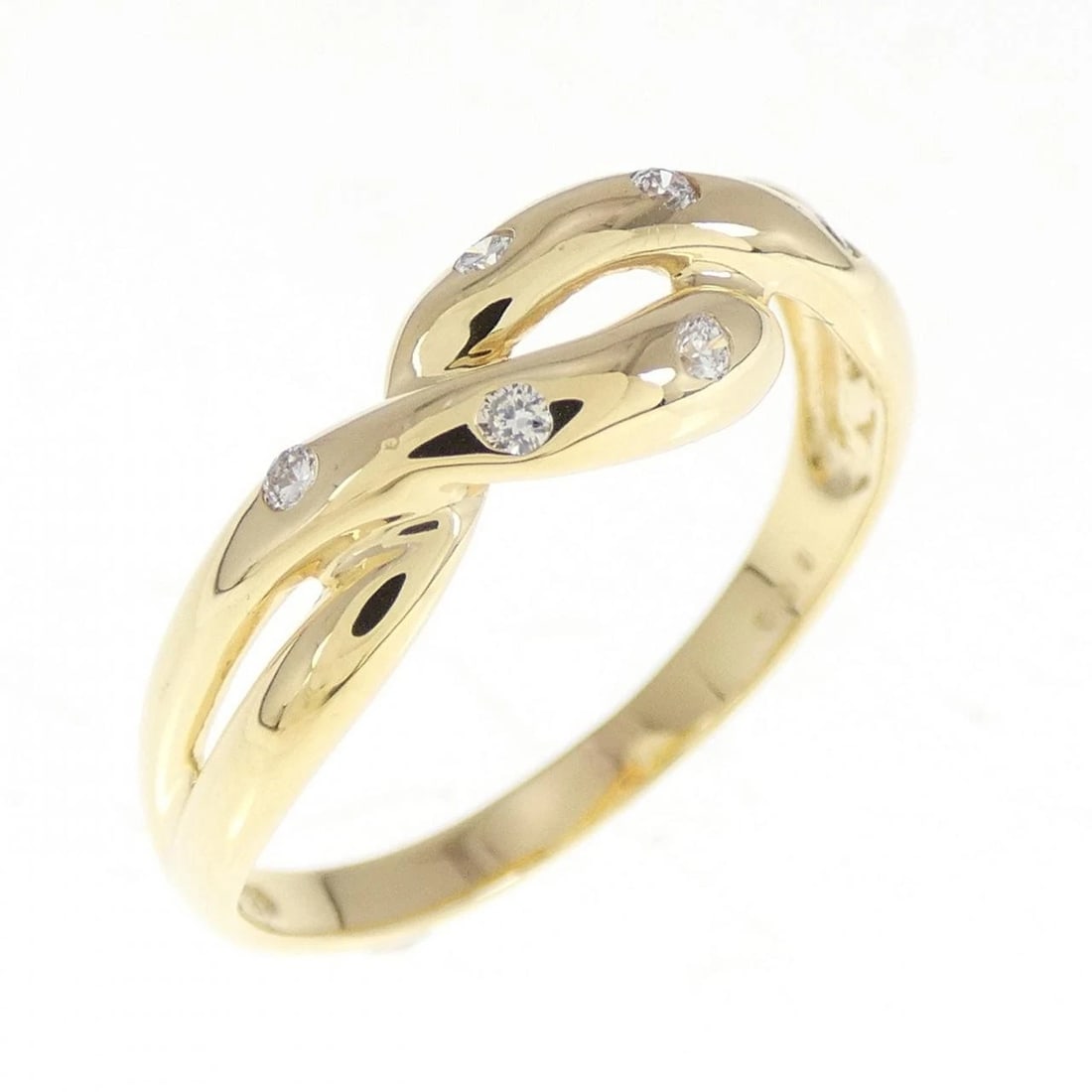 K18YG DIAMOND RING: K18YG Diamond Ring Brand: Unbranded Type: Diamond ring Material: K18YG, Color: yellow Size: US 8.25 Accessories: None Accessories Notice: When purchasing pre-owned goods, please refer to t