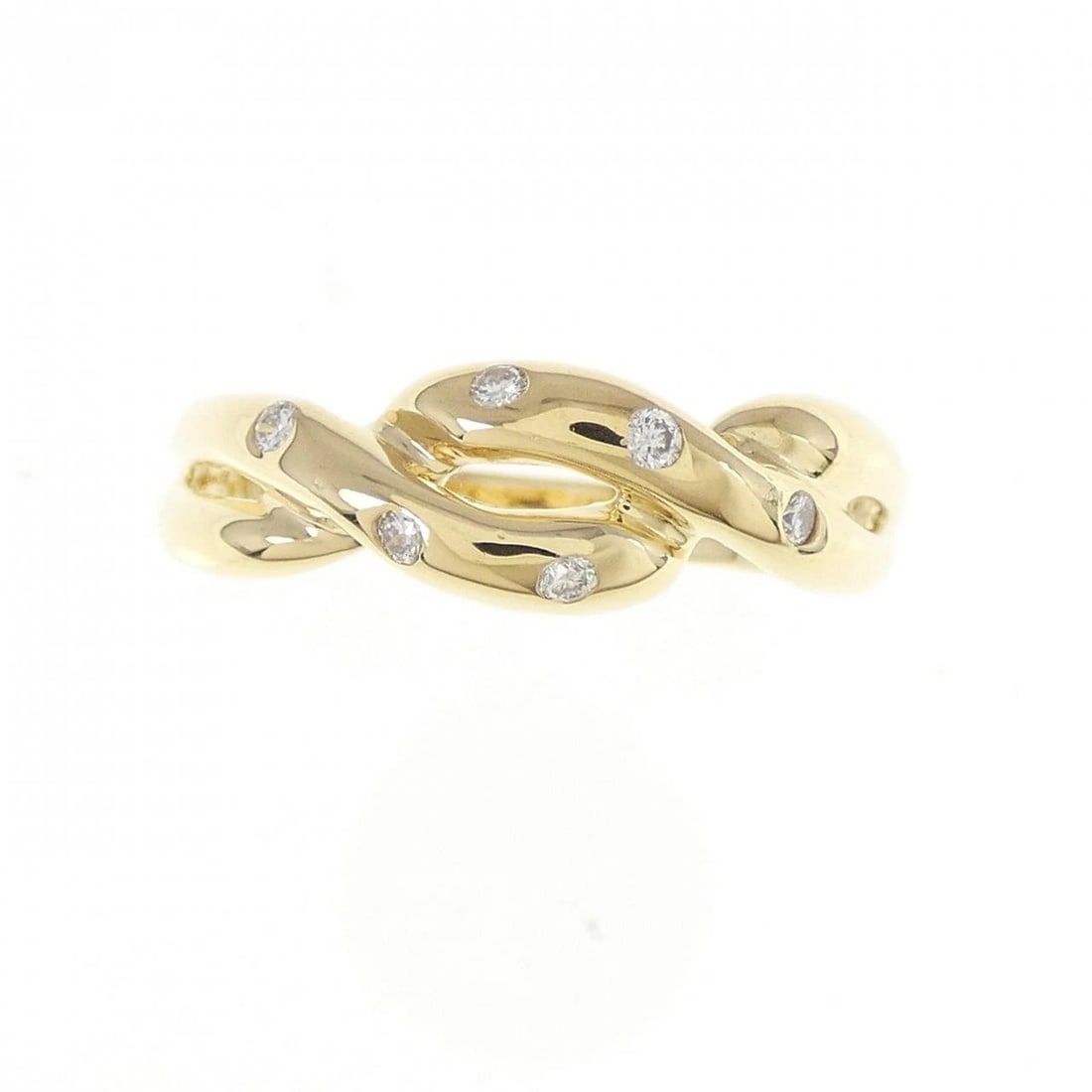 K18YG DIAMOND RING - 2