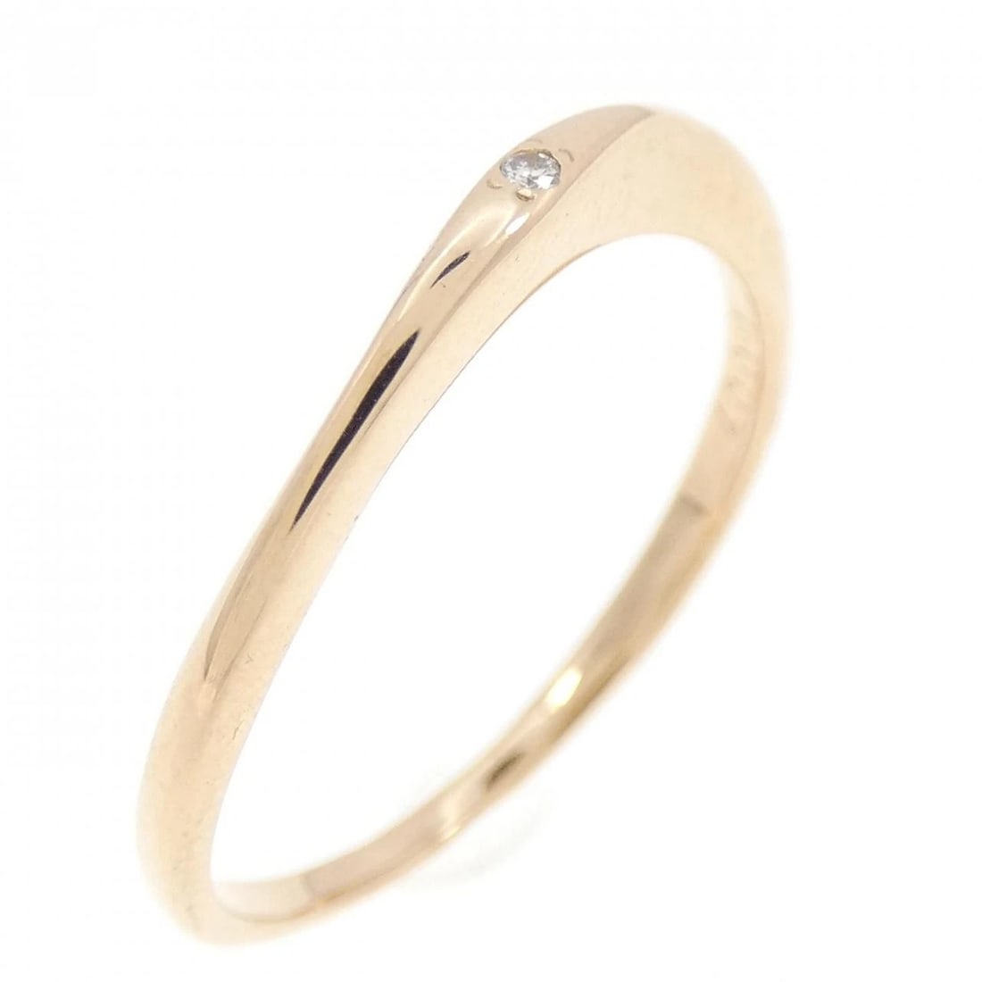 K18PG DIAMOND RING: K18PG Diamond Ring Brand: Unbranded Type: Diamond Ring Material: K18PG, Color: pink Size: US 6 Accessories: None Accessories Notice: When purchasing pre-owned goods, please refer to the ph